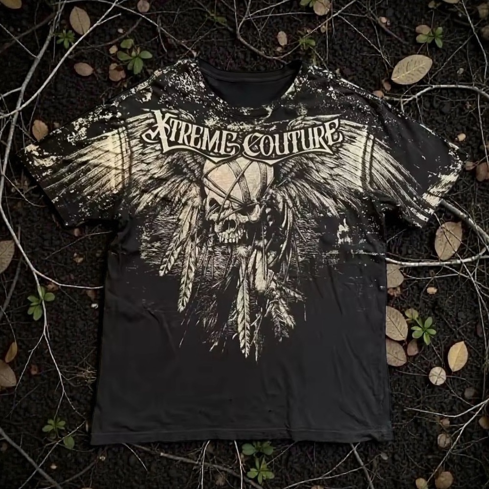 Xtreme Couture Black Graphic Tee - Men's Short Sleeve